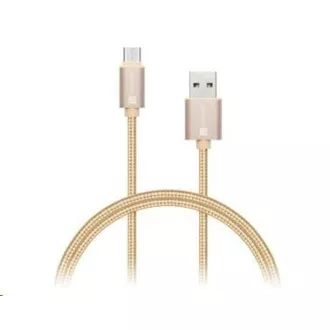 CONNECT IT Wirez Premium Metallic USB C - USB, auriu roz, 1 m CONNECT IT Wirez Premium Metallic USB C - USB, auriu roz, 1 m