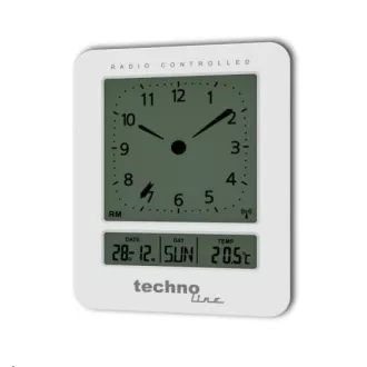 TechnoLine WT 745W - Ceas deşteptător cu afişaj LCD analogic şi termometru