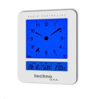 TechnoLine WT 745W - Ceas deşteptător cu afişaj LCD analogic şi termometru