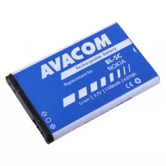 Baterie AVACOM telefon mobil Nokia 6230, N70, Li-Ion 3, 7V 1100mAh (înlocuire BL-5C) Baterie AVACOM telefon mobil Nokia 6230, N70, Li-Ion 3, 7V 1100mAh (înlocuire BL-5C)