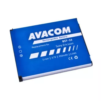 Baterie AVACOM telefon mobil Sony Ericsson K550i, K800, W900i Li-Ion 3, 7V 950mAh (înlocuire BST-33)
