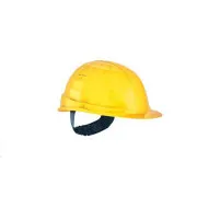 Casca LAS PE, plastic 6b UNI S 17 galben