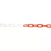 JSP Lanț plastic 6mm / 25m roșu / alb
