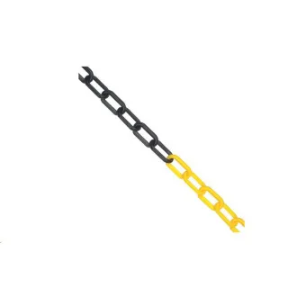 JSP Lanț plastic 6mm / 25m negru / galben