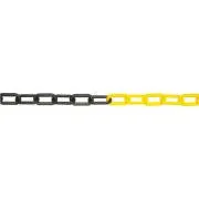 JSP Lanț plastic 6mm / 25m negru / galben