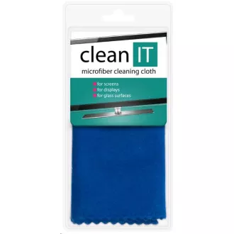 CLEAN IT Laveta de curatat din microfibra, mare 42x40 cm albastra