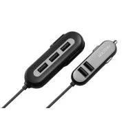 Încărcător auto AVACOM CarHUB 5x ieșire USB, negru