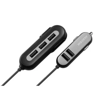 Încărcător auto AVACOM CarHUB 5x ieșire USB, negru Încărcător auto AVACOM CarHUB 5x ieșire USB, negru