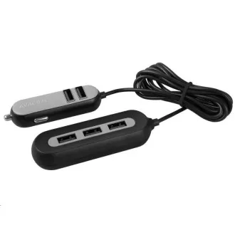 Încărcător auto AVACOM CarHUB 5x ieșire USB, negru Încărcător auto AVACOM CarHUB 5x ieșire USB, negru