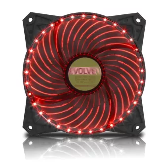 EVOLVEO 12L2RD ventilator 120mm, 33 LED, roșu, 3 pini