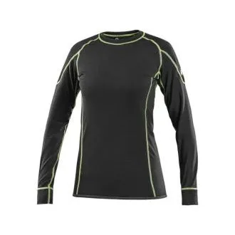 Tricou REWARD, funcțional, cu mânecă lungă, pentru femei, negru-verde, mărimea L Tricou REWARD, funcțional, cu mânecă lungă, pentru femei, negru-verde, mărimea L