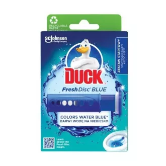 Detergent pentru toaleta Duck fresh discs culoarea albastru apa 36ml