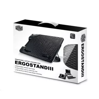Suport de răcire Cooler Master NotePal ErgoStand III pentru notebook-uri de până la 17", 23 cm, negru Suport de răcire Cooler Master NotePal ErgoStand III pentru notebook-uri de până la 17", 23 cm, negru