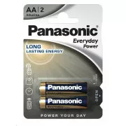 PANASONIC Baterii alcaline Everyday Power LR6EPS / 2BP AA 1, 5V (Blister 2buc)