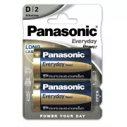 PANASONIC Baterii alcaline Everyday Power LR20EPS / 2BP D 1.5V (Blister 2buc)