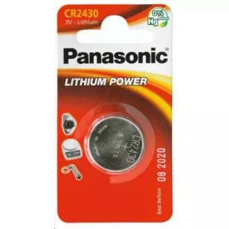 Baterie cu litiu PANASONIC (buton) CR-2430EL / 1B 3V (Blister 1buc) Baterie cu litiu PANASONIC (buton) CR-2430EL / 1B 3V (Blister 1buc)