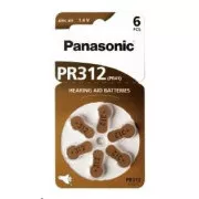 Baterie PANASONIC zinc-aer PR-312 (41) / 6LB AA 1, 2V (Blister 6buc)