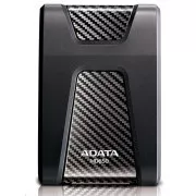 ADATA HDD extern 2TB 2, 5" USB 3.1 DashDrive Durable HD650, negru (cauciuc, rezistent la șocuri)