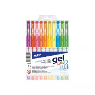 Pixuri cu gel MFP Neon GN1038 0,8mm set de 10 culori