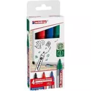 Marker Edding 360/4 pentru tablă 4 culori vârf rotund 1.5-3mm