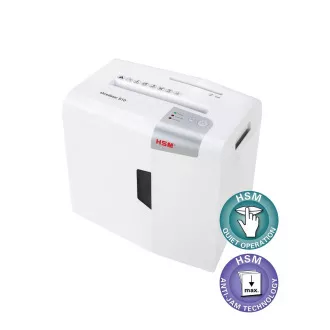 Tocător HSM ShredStar S10 Alb (dimensiune tăiată 6 mm, DIN P-2 (2))