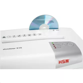 Tocător HSM ShredStar X10 White (dimensiune tăiată 4, 5x30mm, DIN P-4 (3))