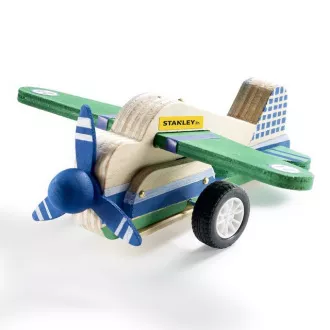 Stanley Jr. JK029-SY Set de construcție, avion, lemn Stanley Jr. JK029-SY Set de construcție, avion, lemn