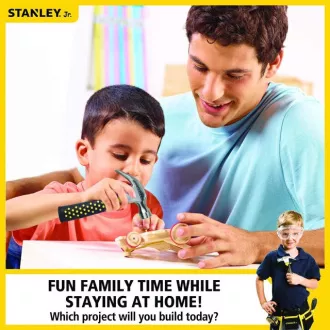 Stanley Jr. OK002-SY Set de construcție, mașină de curse, lemn Stanley Jr. OK002-SY Set de construcție, mașină de curse, lemn