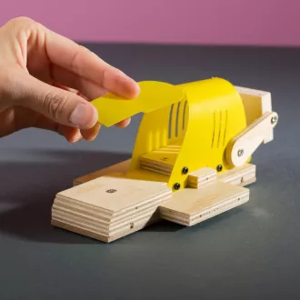 Stanley Jr. OK005-SY Set de construcții, buldozer, lemn