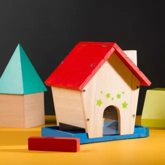 Stanley Jr. K020-SY Set de construcție, hrănitor de păsări, lemn Stanley Jr. K020-SY Set de construcție, hrănitor de păsări, lemn