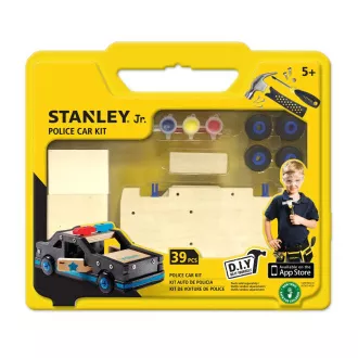 Stanley Jr. OK096-SY Set de construcție, mașină de poliție, lemn Stanley Jr. OK096-SY Set de construcție, mașină de poliție, lemn