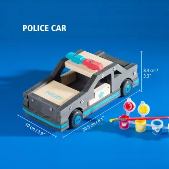 Stanley Jr. OK096-SY Set de construcție, mașină de poliție, lemn Stanley Jr. OK096-SY Set de construcție, mașină de poliție, lemn