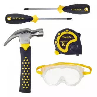 Stanley Jr. ST004-05-SY Unelte pentru copii, 5 bucăți, galben și negru