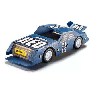 Stanley Jr. OK013-SY Set de construcție, mașină de curse, lemn Stanley Jr. OK013-SY Set de construcție, mașină de curse, lemn