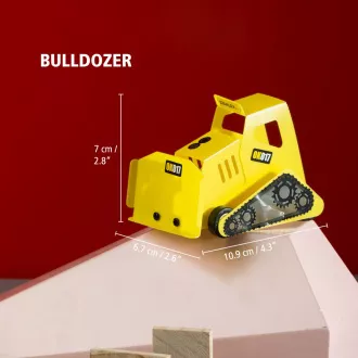 Stanley Jr. OK017-SY Set de construcții, buldozer, lemn