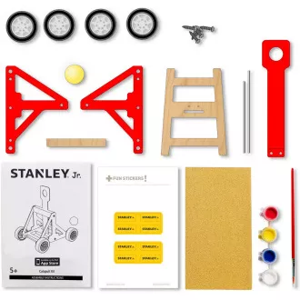 Stanley Jr. OK034-SY Set de construcție, catapulta, lemn