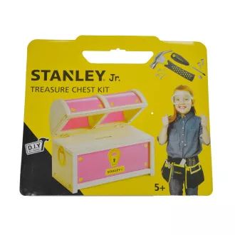 Stanley Jr. OK010BUD-SY Set de construcție, cufăr, lemn Stanley Jr. OK010BUD-SY Set de construcție, cufăr, lemn