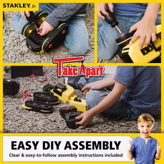 Stanley Jr. TT010-SY Set de construcții, excavator de demolare