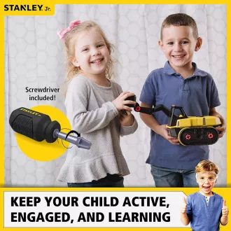 Stanley Jr. TT010-SY Set de construcții, excavator de demolare