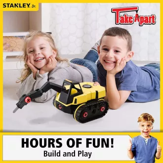 Stanley Jr. TT010-SY Set de construcții, excavator de demolare