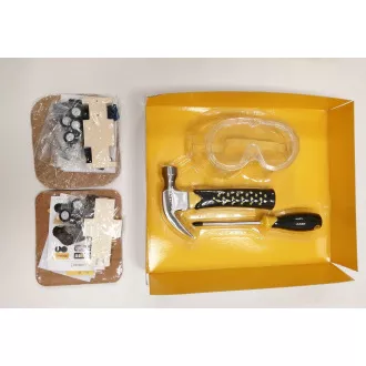 Stanley Jr. U004-K02-T03-SY Set de mașină, excavator și 3 unelte