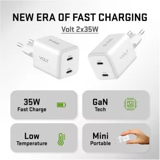 YAC G35D VOLT Incarcator 2x18W GaNYENKEE YAC G35D VOLT Incarcator 2x18W GaNYENKEE