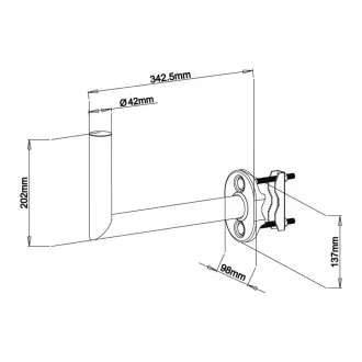 SHO 1123 ANTENE. SUPORT PENTRU BALCON STELL SHO 1123 ANTENE. SUPORT PENTRU BALCON STELL