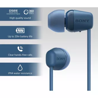 WIC100L.CE7 căști BT albastre Sony