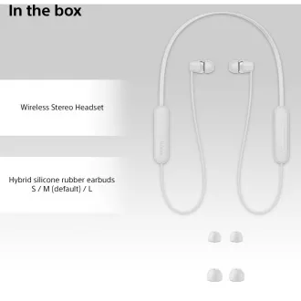 WIC100W.CE7 alb Căști BT Sony
