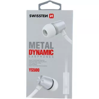 CĂȘTI DINAMICE YS500 SILV/WH SWISSTEN CĂȘTI DINAMICE YS500 SILV/WH SWISSTEN