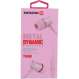 CĂȘTI DINAMICE YS500 TRANDAFIR / AUR SWISSTEN