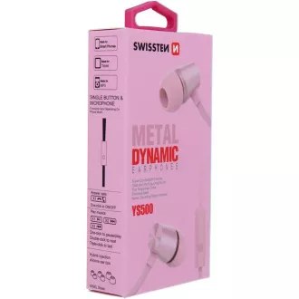 CĂȘTI DINAMICE YS500 TRANDAFIR / AUR SWISSTEN