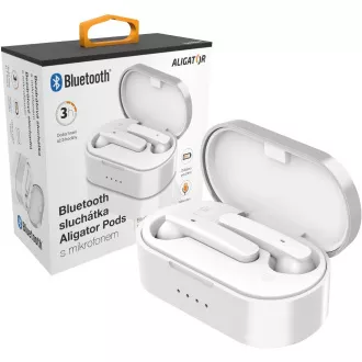 Aparat auditiv BT PODS TWS03, alb ALIGATOR
