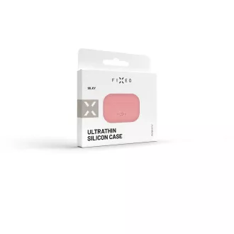 Husă Silky Airpods Pro, roz FIXED Husă Silky Airpods Pro, roz FIXED